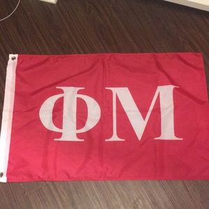 Phi mu pink and white flag